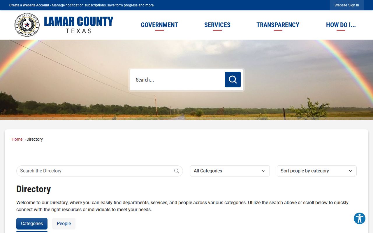Lamar County directory with Sheriff and jail administration public contact information